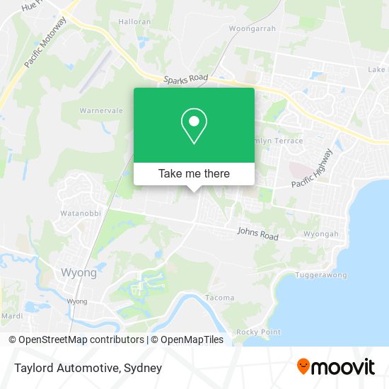 Mapa Taylord Automotive