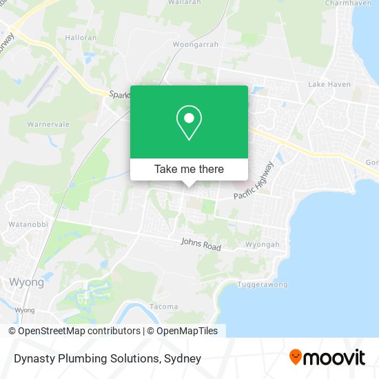 Dynasty Plumbing Solutions map