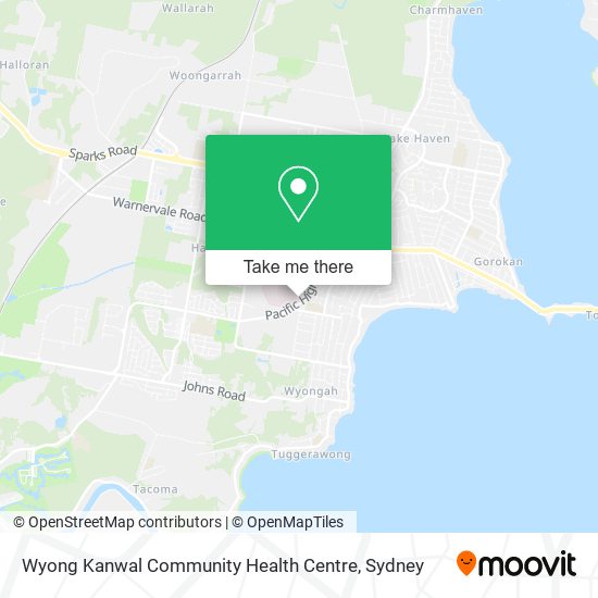 Wyong Kanwal Community Health Centre map