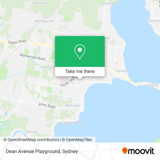Dean Avenue Playground map