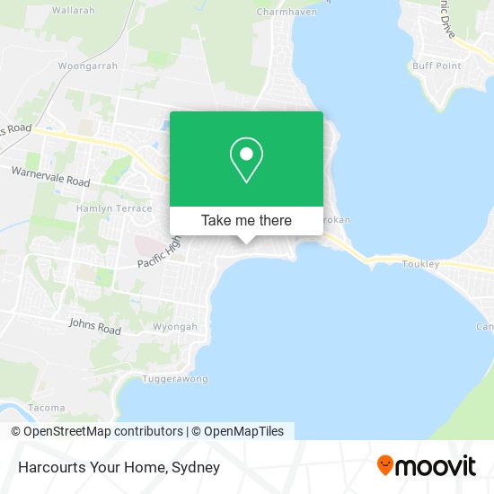 Harcourts Your Home map