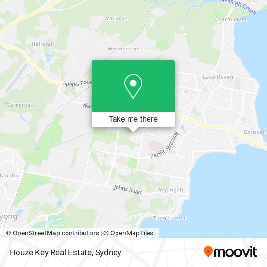 Mapa Houze Key Real Estate