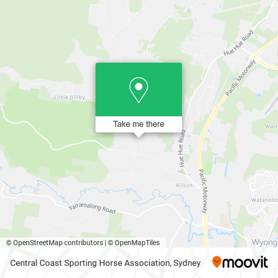Central Coast Sporting Horse Association map
