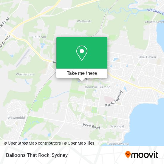 Balloons That Rock map