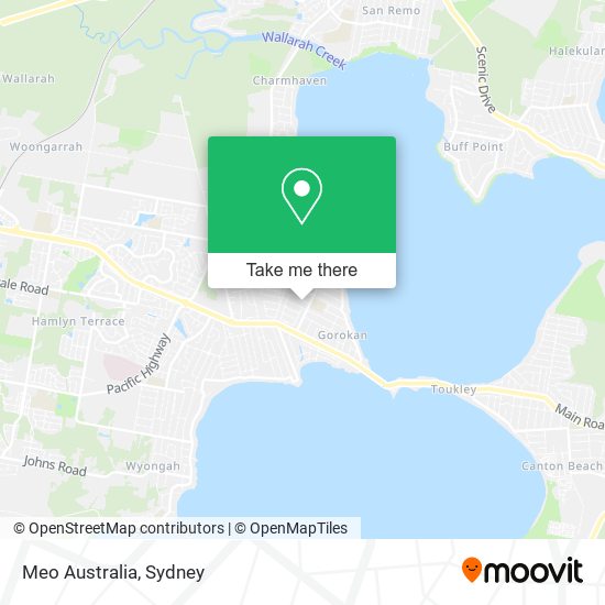 Meo Australia map