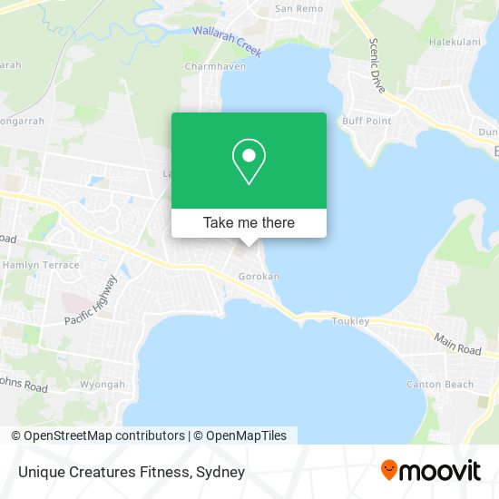 Unique Creatures Fitness map