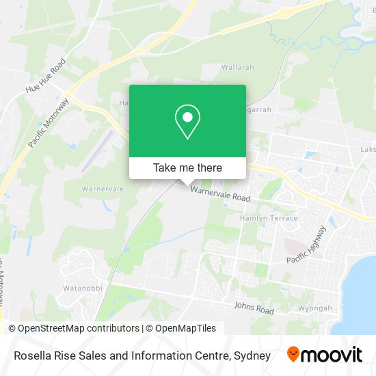 Rosella Rise Sales and Information Centre map