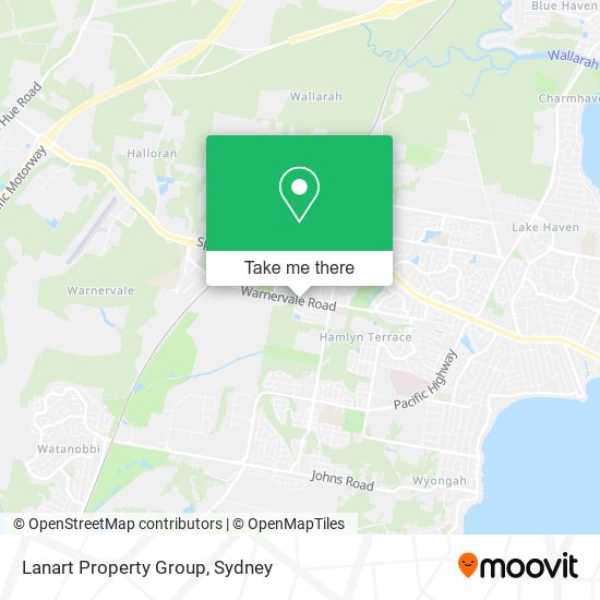 Lanart Property Group map