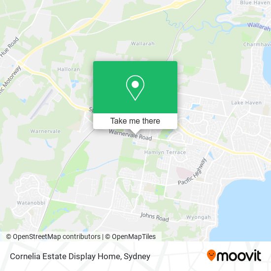 Cornelia Estate Display Home map