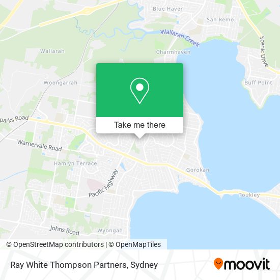 Ray White Thompson Partners map