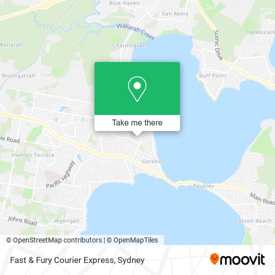 Fast & Fury Courier Express map
