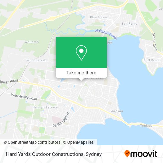 Hard Yards Outdoor Constructions map