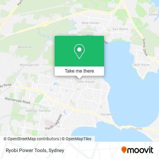 Ryobi Power Tools map