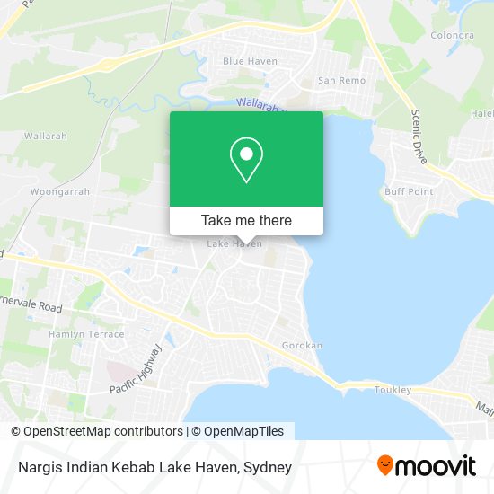 Mapa Nargis Indian Kebab Lake Haven