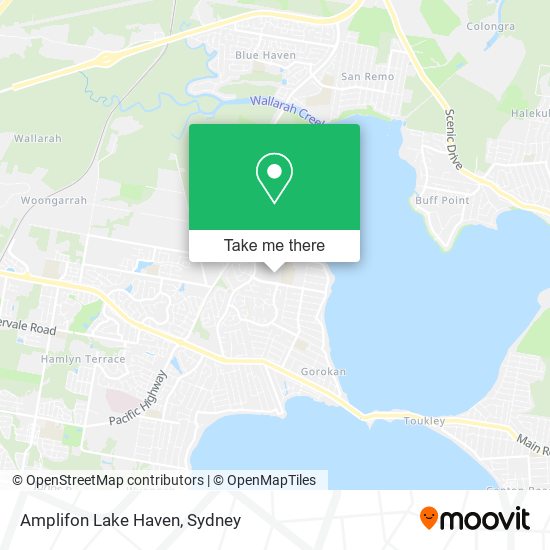 Amplifon Lake Haven map