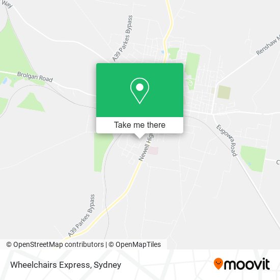 Wheelchairs Express map
