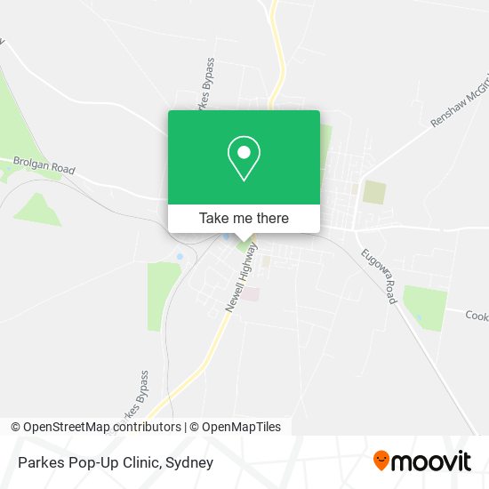 Parkes Pop-Up Clinic map