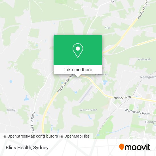 Bliss Health map