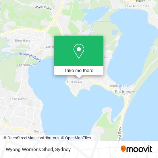 Mapa Wyong Womens Shed