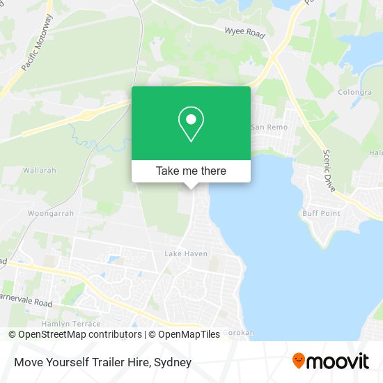 Move Yourself Trailer Hire map