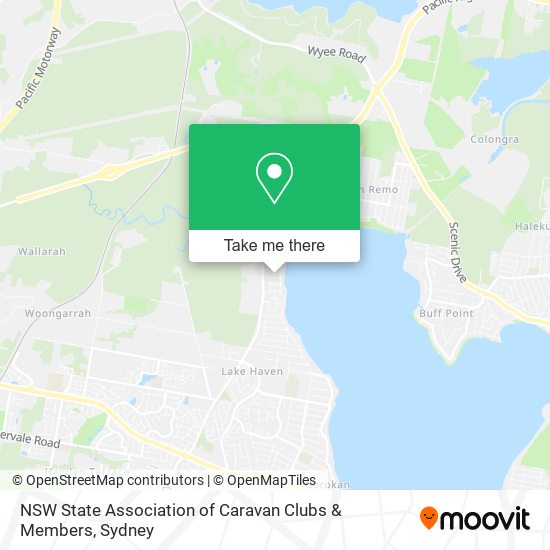 NSW State Association of Caravan Clubs & Members map