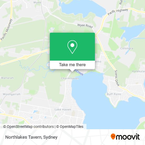 Mapa Northlakes Tavern