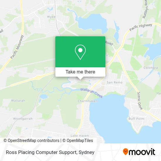 Ross Placing Computer Support map
