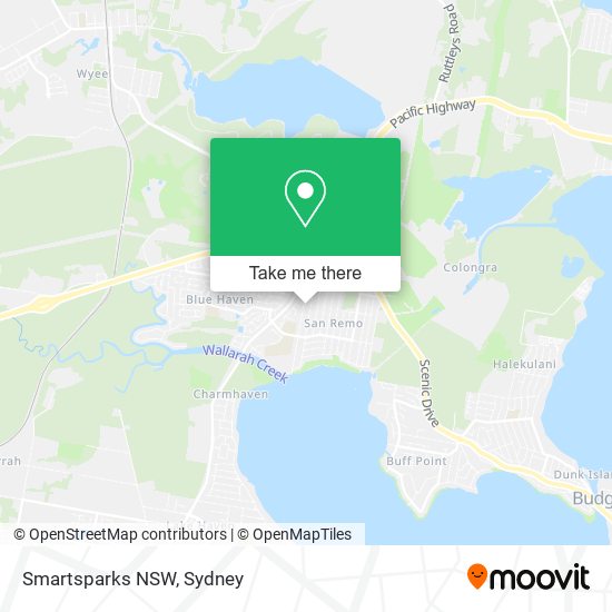 Mapa Smartsparks NSW