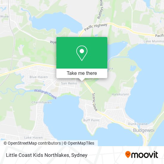 Little Coast Kids Northlakes map