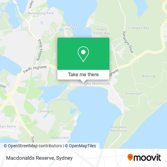 Macdonalds Reserve map