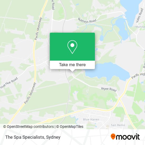 The Spa Specialists map