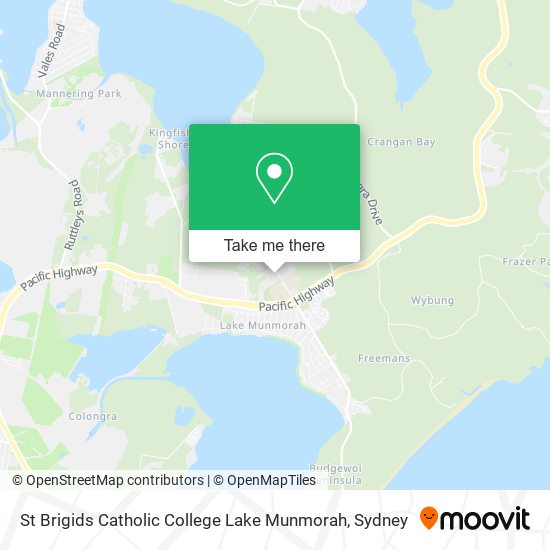 St Brigids Catholic College Lake Munmorah map