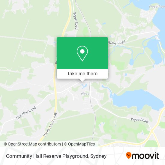 Community Hall Reserve Playground map
