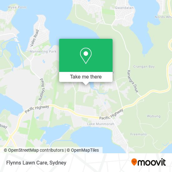 Mapa Flynns Lawn Care