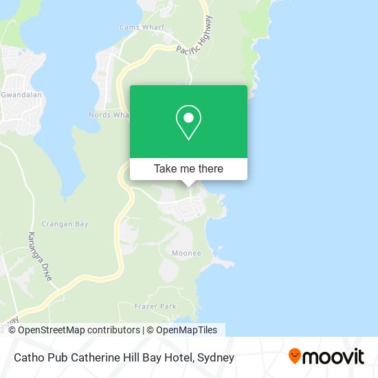 Catho Pub Catherine Hill Bay Hotel map