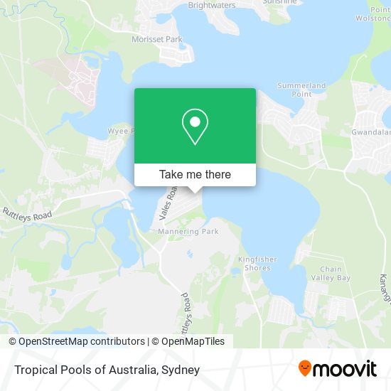 Tropical Pools of Australia map