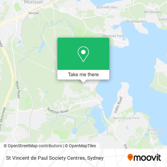 St Vincent de Paul Society Centres map