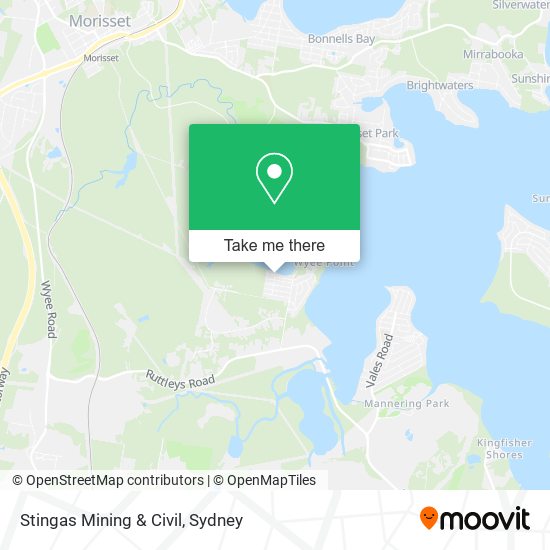 Stingas Mining & Civil map