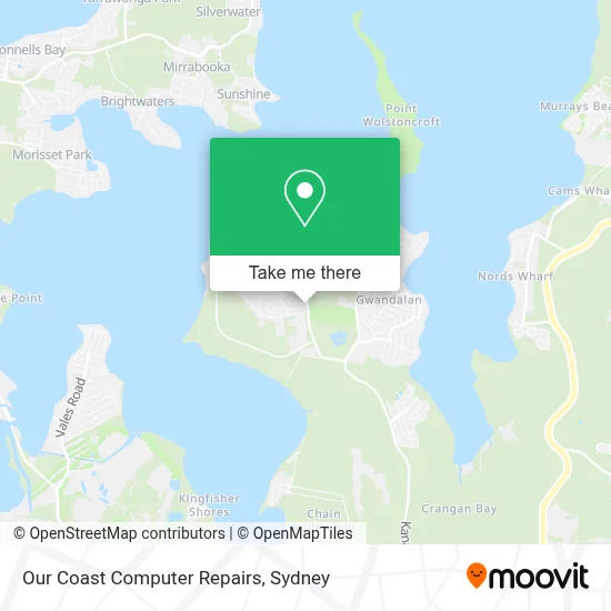 Mapa Our Coast Computer Repairs