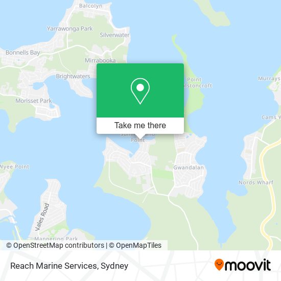 Mapa Reach Marine Services