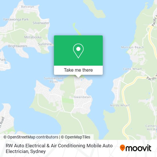 RW Auto Electrical & Air Conditioning Mobile Auto Electrician map