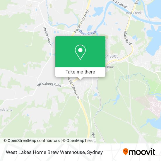 West Lakes Home Brew Warehouse map