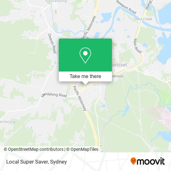 Local Super Saver map