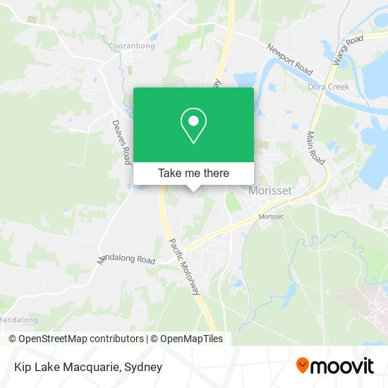 Kip Lake Macquarie map