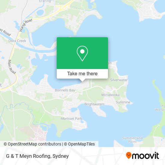 G & T Meyn Roofing map