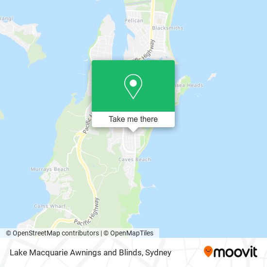 Mapa Lake Macquarie Awnings and Blinds