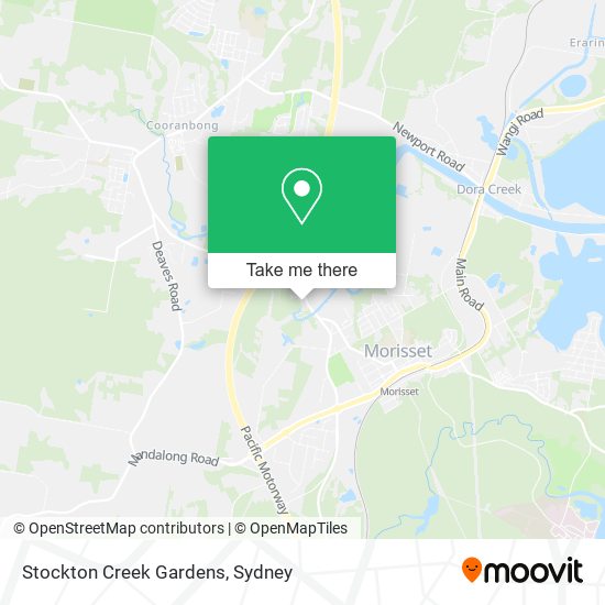 Stockton Creek Gardens map