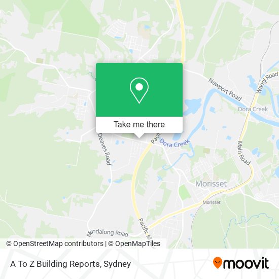 A To Z Building Reports map