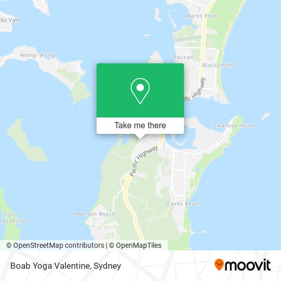 Boab Yoga Valentine map