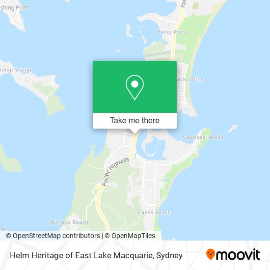 Helm Heritage of East Lake Macquarie map